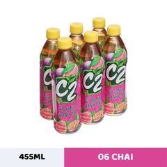 Lốc 6 chai trà xanh C2 hương ổi hồng chanh dây 455ml