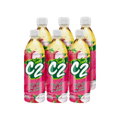 Lốc 6 chai trà xanh C2 hương vải 455ml