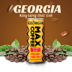 Lốc 6 lon cà phê sữa Georgia Max Coffee 180ml