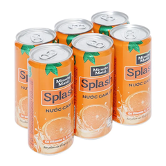 Lốc 6 lon nước cam có tép Teppy Minute Maid 320ml