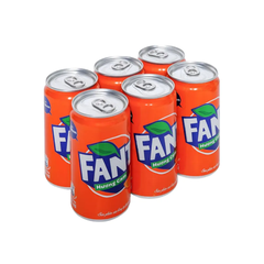 Lốc 6 lon nước ngọt Fanta cam 235ml