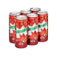 Lốc 6 lon nước ngọt Mirinda xá xị 320ml