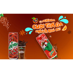 Lốc 6 lon nước ngọt Mirinda xá xị 320ml