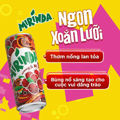 Lốc 6 lon nước ngọt Mirinda xá xị 320ml