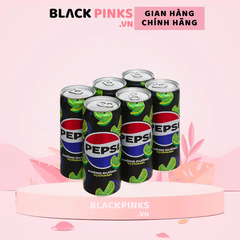 Lốc 6 lon nước ngọt Pepsi không calo vị chanh 320ml