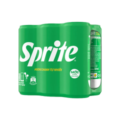 Lốc 6 lon nước ngọt Sprite chanh 320ml