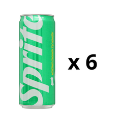 Lốc 6 lon nước ngọt Sprite chanh 320ml
