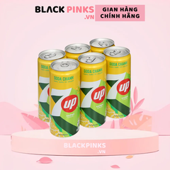 Lốc 6 lon nước soda 7Up chanh 320ml