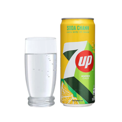 Lốc 6 lon nước soda 7Up chanh 320ml