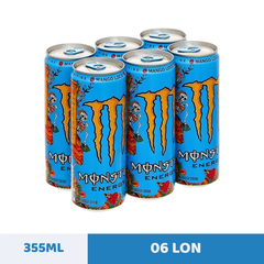 Lốc 6 lon nước tăng lực Monster Energy Mango vị xoài 355ml