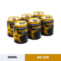 Lốc 6 lon nước tăng lực Rockstar 250ml