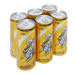 Lốc 6 lon nước tăng lực Sting Gold 320ml