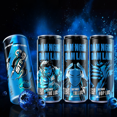 Lốc 6 lon nước tăng lực Sting hương việt quất 320ml