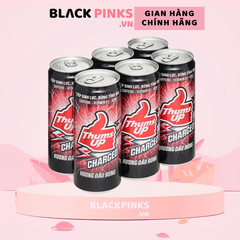 Lốc 6 lon nước tăng lực Thums Up Charged hương dâu rừng 320ml