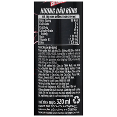 Lốc 6 lon nước tăng lực Thums Up Charged hương dâu rừng 320ml