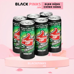 Lốc 6 lon nước tăng lực Thums Up Charged hương kiwi 320ml