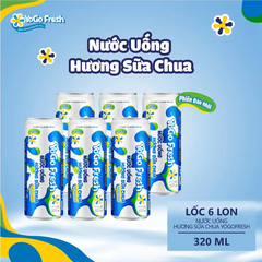 Lốc 6 lon nước uống sữa chua Yogo 320ml