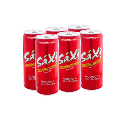 Lốc 6 lon sá xị Chương Dương 320ml