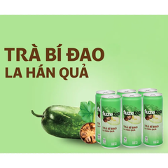 Lốc 6 lon trà bí đao la hán quả Fuzetea+ 320ml