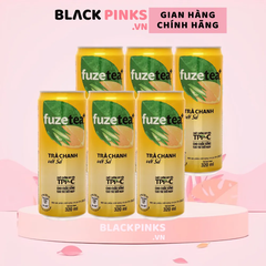 Lốc 6 lon trà chanh sả Fuzetea+ 320ml