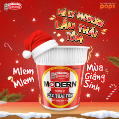 Lốc 6 ly mì Modern lẩu Thái tôm 67g