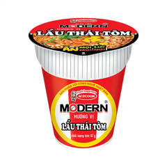 Lốc 6 ly mì Modern lẩu Thái tôm 67g