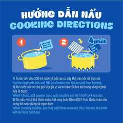 Lốc mì Jin Ottogi không cay gói 120g/65g/110g