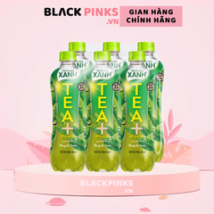 Lốc 6 chai trà ô long xanh TEA+ Plus vị chanh 450ml