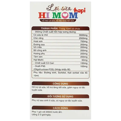 Lợi sữa Hapi VietNam Hi Mom hỗ trợ tăng tiết sữa 30 gói