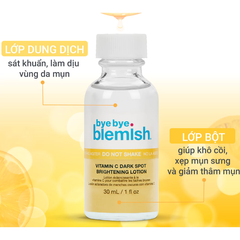 Lotion chấm mụn Bye Bye Blemish mụn sưng viêm/ mụn trắng/ mụn thâm/ mụn trắng nhạy cảm 30ML