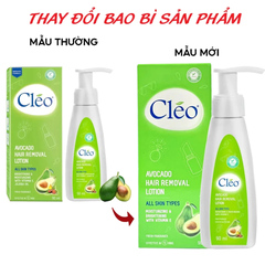 Lotion tẩy lông Cléo dạng sữa cho mọi loại da 90ml