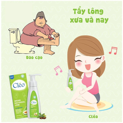 Lotion tẩy lông Cléo dạng sữa cho mọi loại da 90ml
