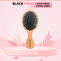 Lược gỗ VACOSI massage, ngăn tĩnh điện, làm bóng tóc C01 (Dạng bỏ túi)