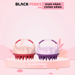 Lược gội đầu BareSoul massage đầu, ngừa rụng tóc màu tím & hồng