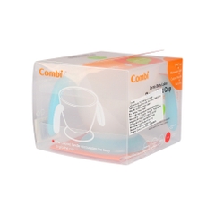 Ly nước cho bé Combi tay cầm xanh/tím