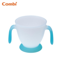 Ly nước cho bé Combi tay cầm xanh/tím