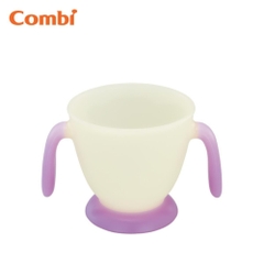 Ly nước cho bé Combi tay cầm xanh/tím