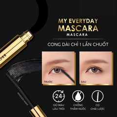 Mascara 2 đầu Browit Professional Duo màu Sexy Black 4g+4g