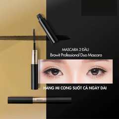 Mascara 2 đầu Browit Professional Duo màu Sexy Black 4g+4g