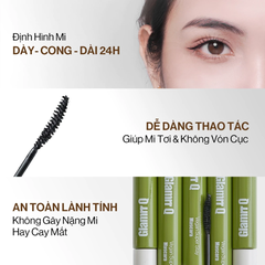 Mascara Glamrr Q làm cong, dài mi, lâu trôi, thuần chay 7g