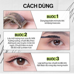 Mascara Glamrr Q làm cong, dài mi, lâu trôi, thuần chay 7g