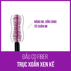 Mascara Maybelline uốn mi, nâng mi và làm dày mi 8.6ml