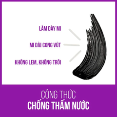 Mascara Maybelline uốn mi, nâng mi và làm dày mi 8.6ml
