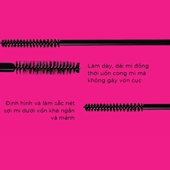 Mascara Silkygirl 2 đầu làm cong, dày và định hình mi 3g