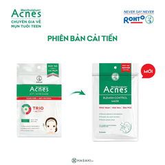 Mặt nạ Acnes giảm mụn, dịu da 65g (3 miếng)