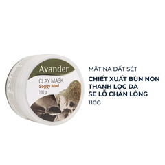 Mặt nạ Avander đất sét bùn non se khít lỗ chân lông 15ml/110g