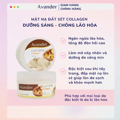 Mặt nạ Avander đất sét Collagen làm căng mịn da 15ml/110g.