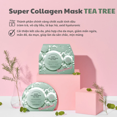 Mặt nạ Banobagi Super Collagen - bổ sung vitamin c làm sáng da/cải thiện nếp nhăn/tràm trà giảm mụn đầu đen 30g