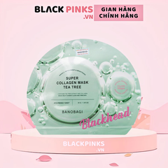 Mặt nạ Banobagi Super Collagen - bổ sung vitamin c làm sáng da/cải thiện nếp nhăn/tràm trà giảm mụn đầu đen 30g