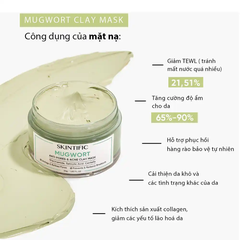 Mặt nạ đất sét Skintific Ngải Cứu cấp ẩm, giảm mụn 55g